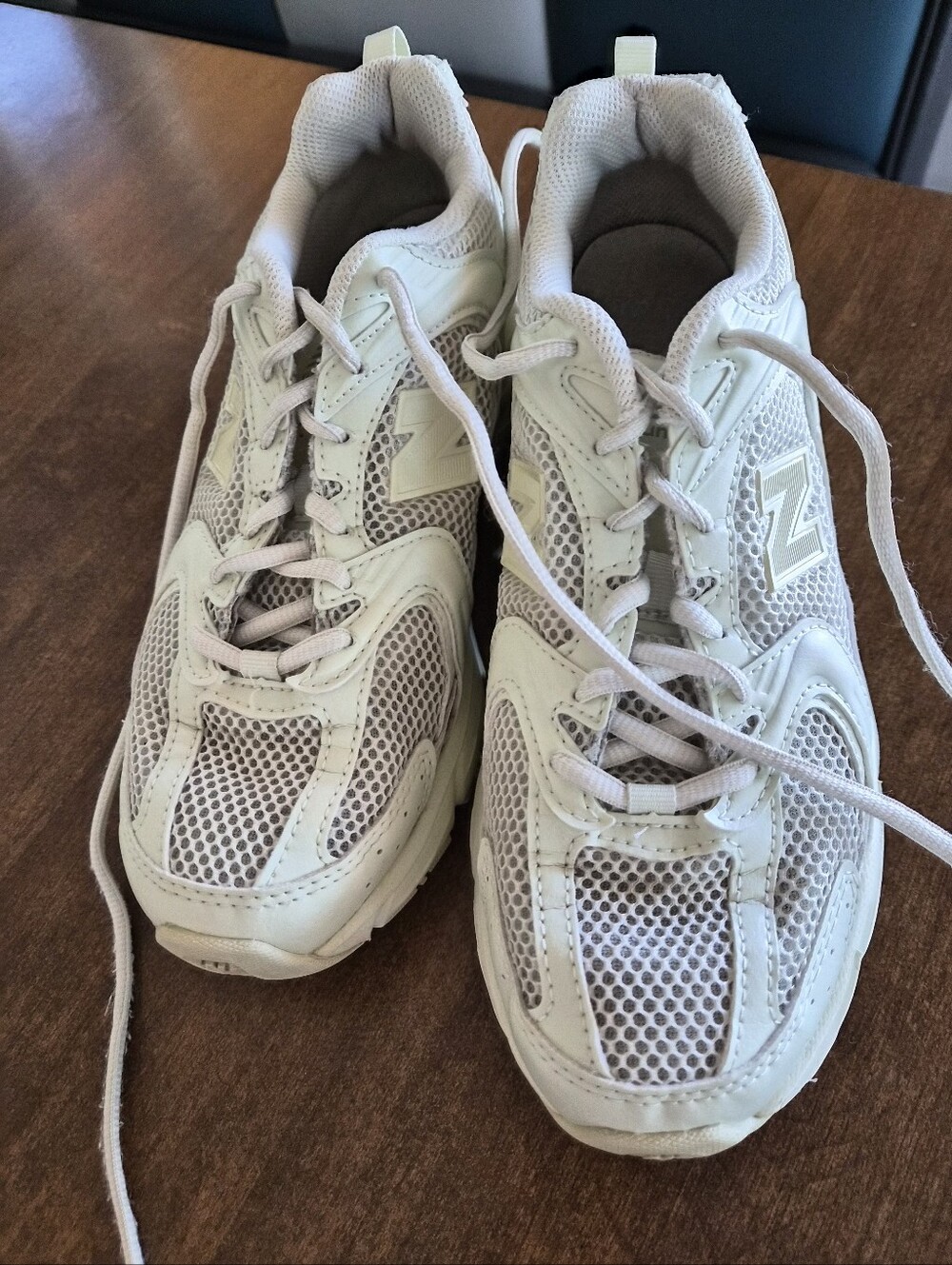 New Balance Women's Cream Running Sneakers - Picture 5 of 11